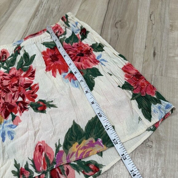 Anthropologie Otis & Maclain Size S Floral Boho‎ Small Pink Red Flowers Skirt - Picture 3 of 7